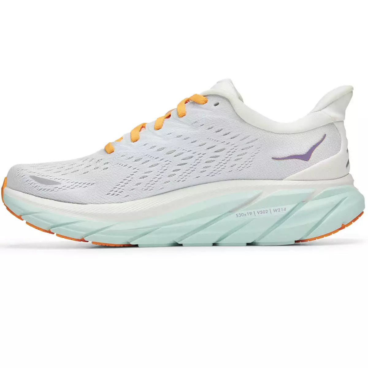 HOKA ONE ONE CLIFTON 8 W WHITE OF BLUE /ORANGE 22 4 HOKA ONE ONE CLIFTON 8 W WHITE OF BLUE /ORANGE 22 - immagine 2