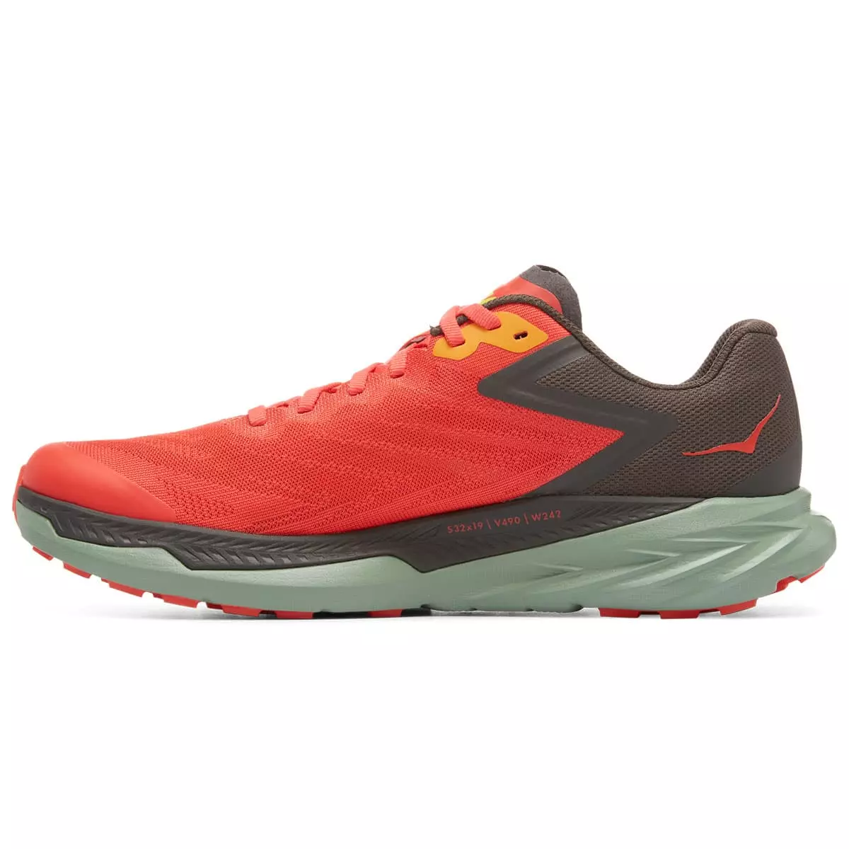 HOKA ONE ONE ZINAL FIESTA/BLACK OLIVE 22 4 HOKA ONE ONE ZINAL FIESTA/BLACK OLIVE 22 - immagine 2