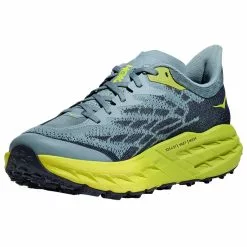 HOKA ONE ONE SPEEDGOAT 5 WIDE STONE BLUE/DARK CITRON 23 -Hoka Negozio 9 123929 speedgoat 5 wide stone blue dark citron 1123159 sbdct 04
