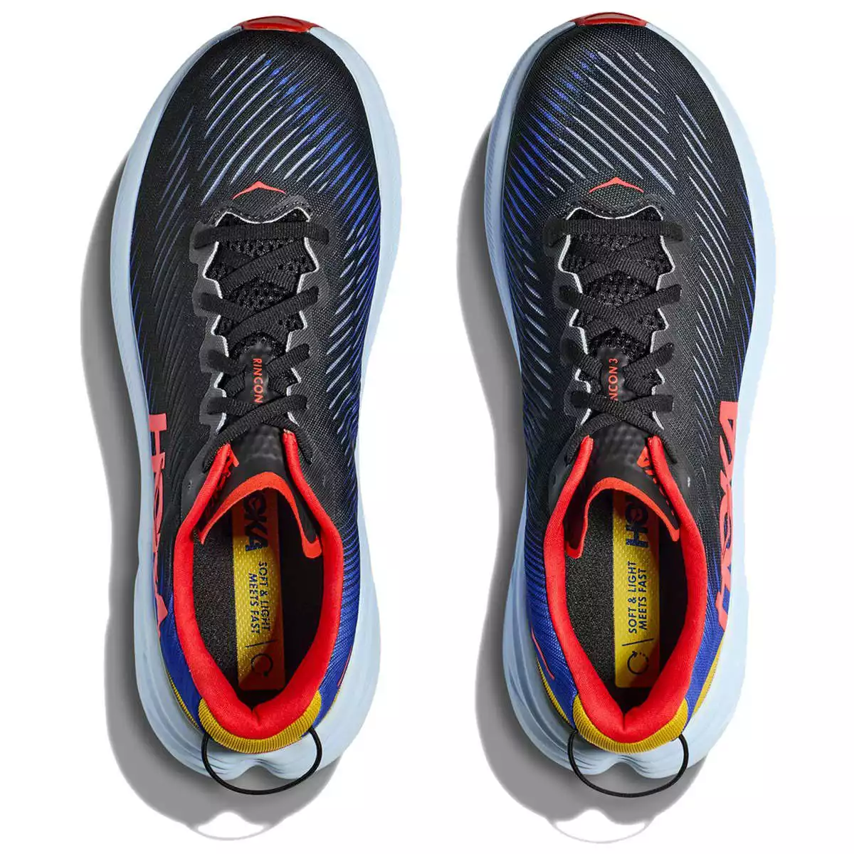 HOKA ONE ONE RINCON 3 BLACK/DAZZLING BLUE 23 8 HOKA ONE ONE RINCON 3 BLACK/DAZZLING BLUE 23 - immagine 6