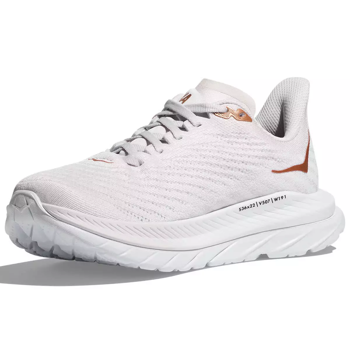 HOKA ONE ONE MACH 5 W WHITE/COPPER 23 5 HOKA ONE ONE MACH 5 W WHITE/COPPER 23 - immagine 3