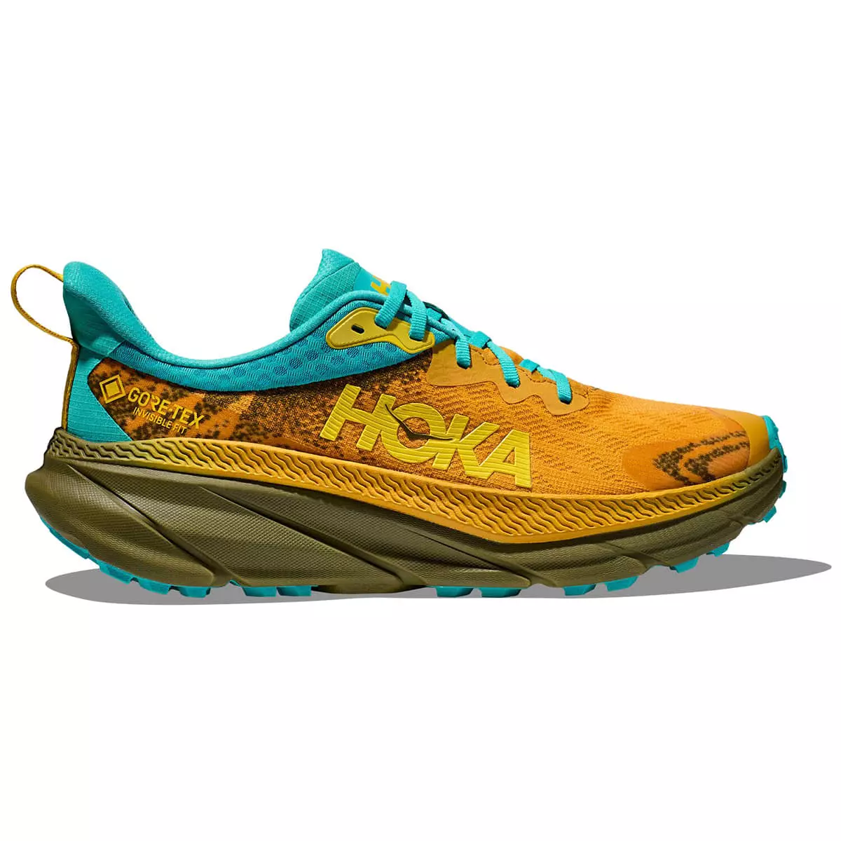 HOKA ONE ONE CHALLENGER 7 GORE-TEX GOLDEN YELLOW/AVOCADO 23 3 HOKA ONE ONE CHALLENGER 7 GORE-TEX GOLDEN YELLOW/AVOCADO 23