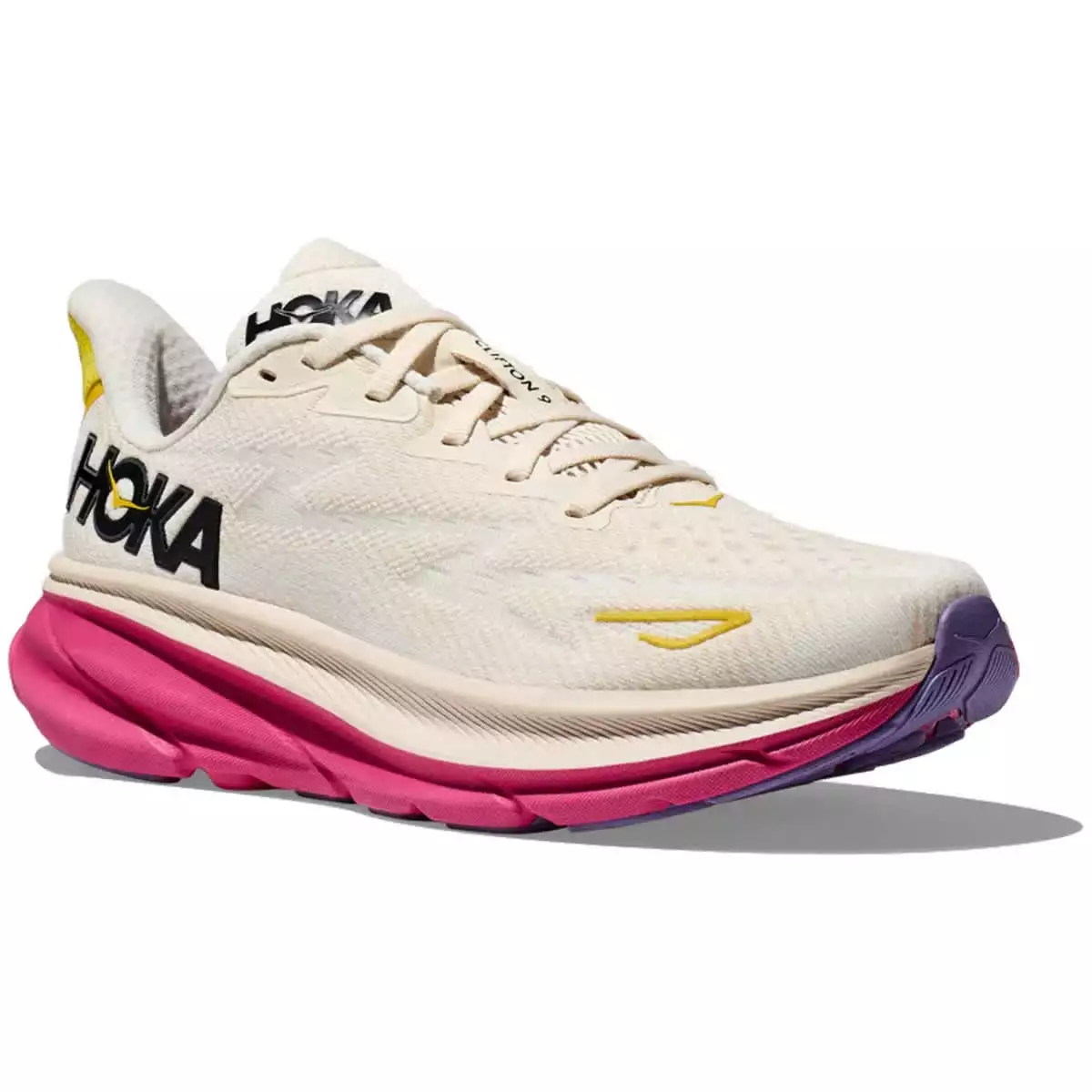 HOKA ONE ONE CLIFTON 9 W EGGNOG/BLANC DE BLANC 23 4 HOKA ONE ONE CLIFTON 9 W EGGNOG/BLANC DE BLANC 23 - immagine 2