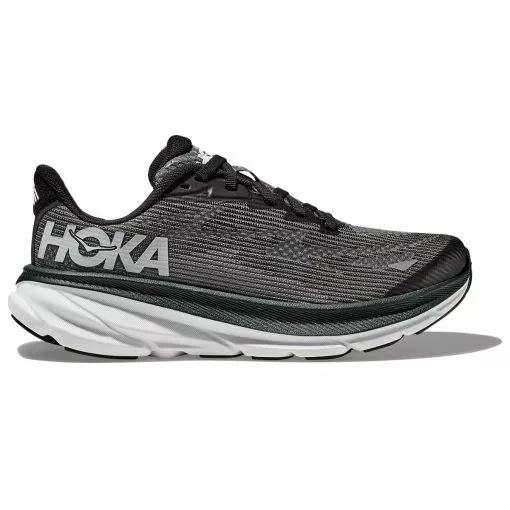 HOKA ONE ONE CLIFTON 9 YOUTH BLACK/WHITE 23 1 HOKA ONE ONE CLIFTON 9 YOUTH BLACK/WHITE 23 -Hoka Negozio 9 125858 clifton 9 youth black white 1131170 bwht 01