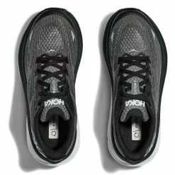 HOKA ONE ONE CLIFTON 9 YOUTH BLACK/WHITE 23 -Hoka Negozio 9 125858 clifton 9 youth black white 1131170 bwht 06