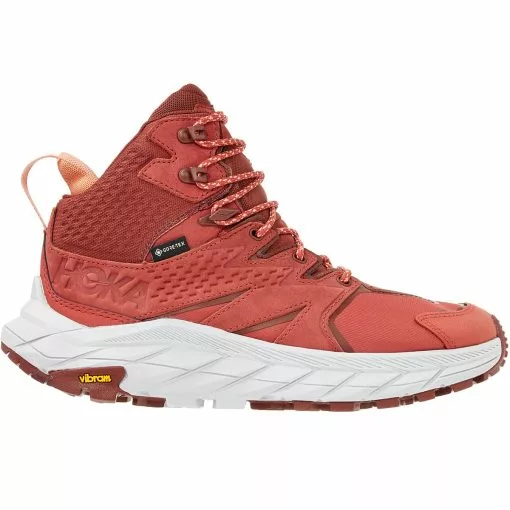 HOKA ONE ONE ANACAPA MID GORE-TEX W HOT SAUCE/CHERRY MAHOGANY 22 -Hoka Negozio 9 91502 anacapa mid gore tex w hot sauce cherry mahogany 1119372 hscm 01
